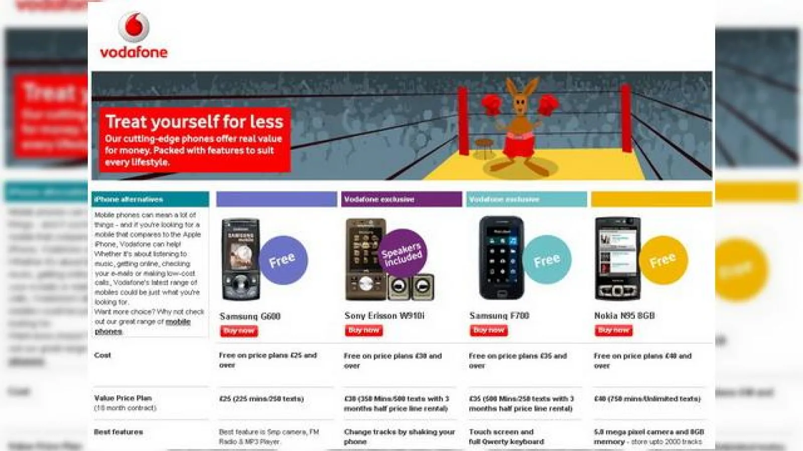 Vodafone isi face reclama negativa pentru iPhone?