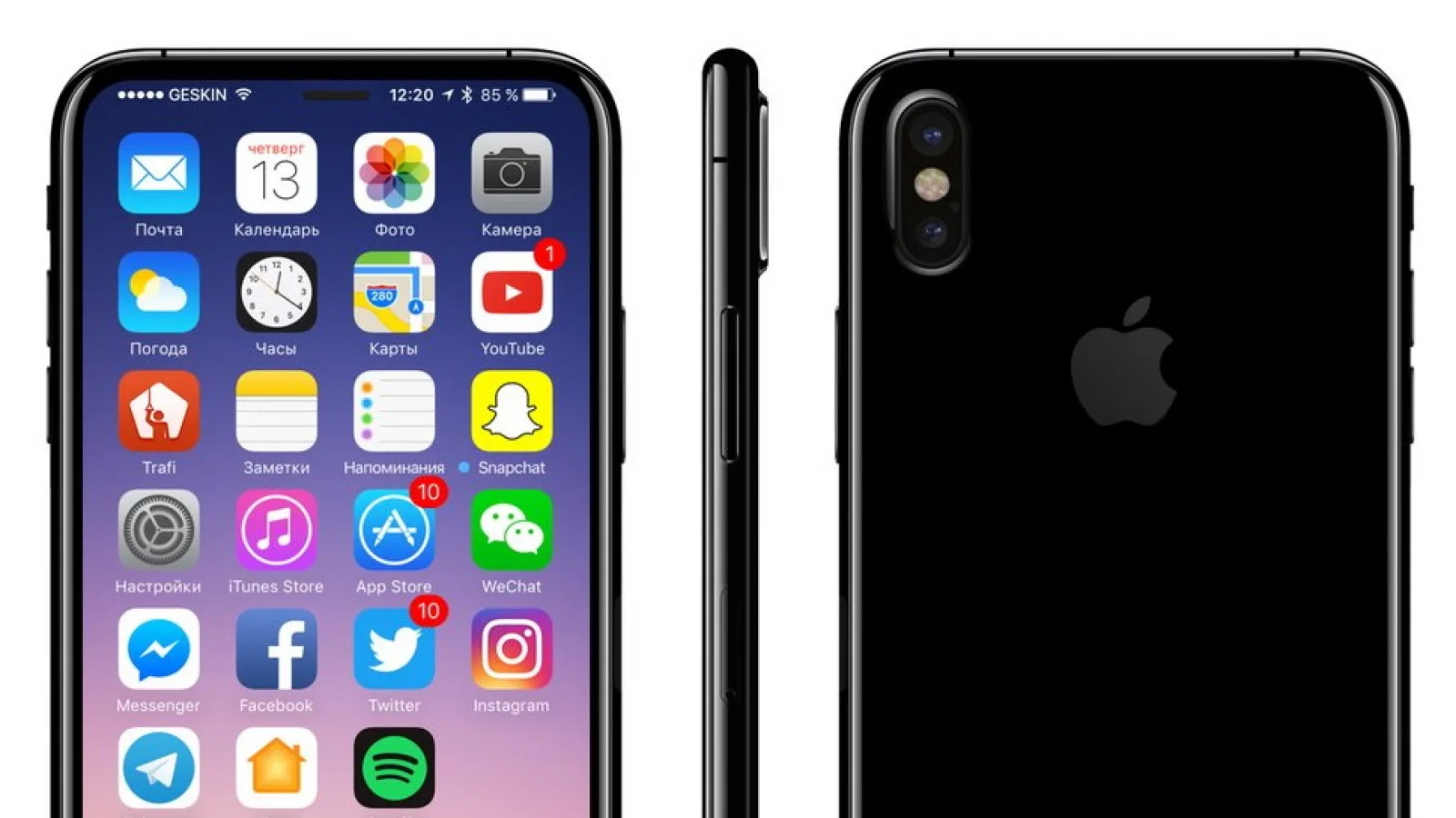 Noi randări şi imagini cu iPhone 8/Edition îşi fac apariţia, par să confirme schiţele de săptămâna trecută