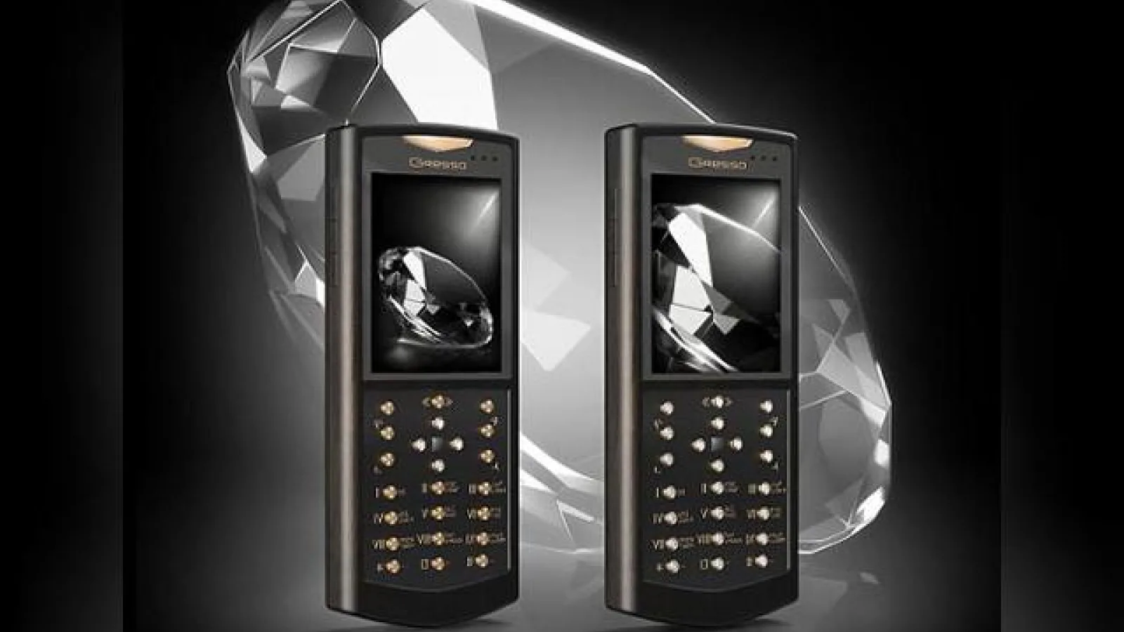 Telefoanele de lux Gresso, acum cu diamante albe