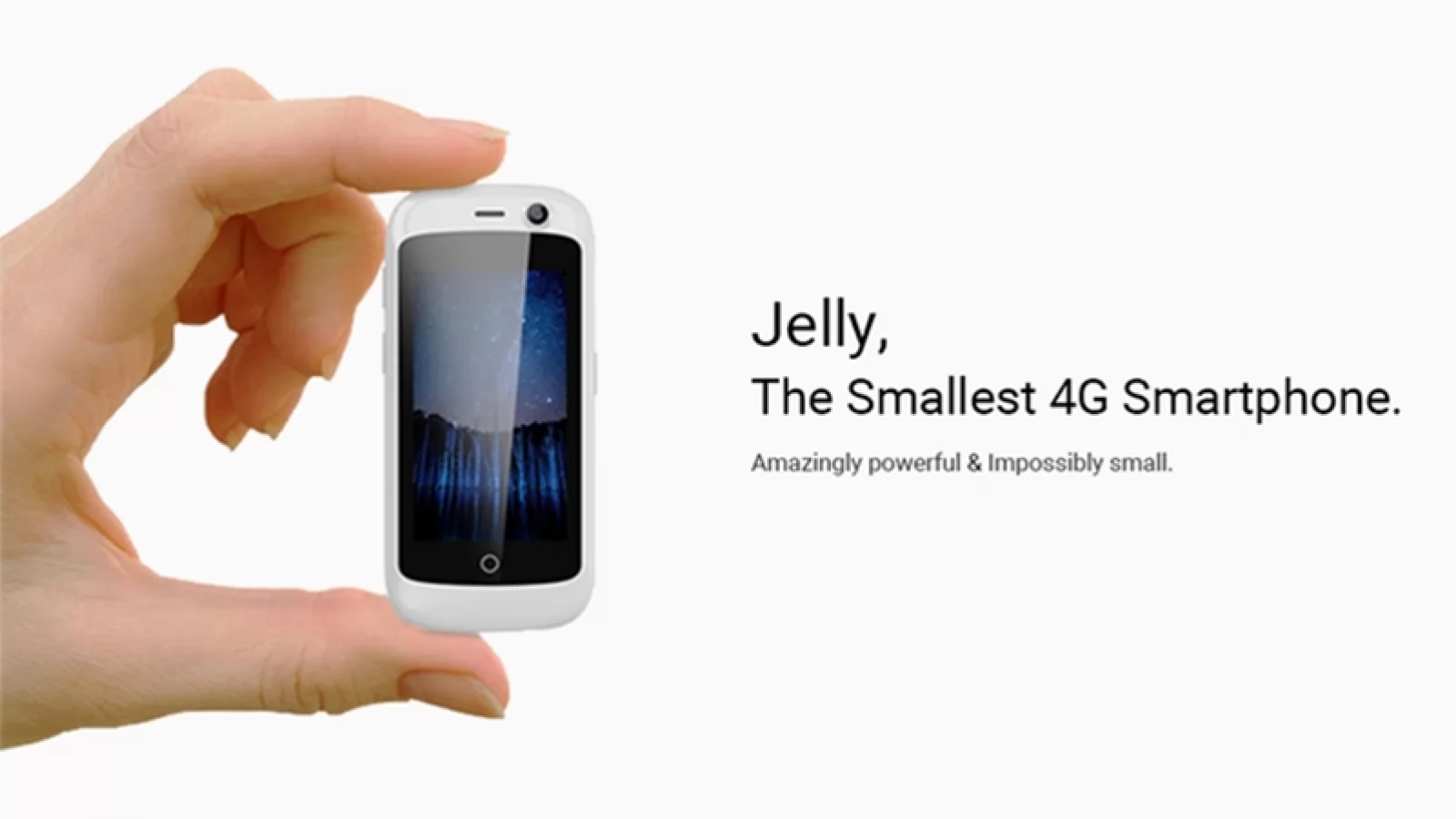 Cel mai mic telefon 4G din lume se numeşte Jelly şi vine cu diagonală de sub 3 inch, Android 7.0 Nougat