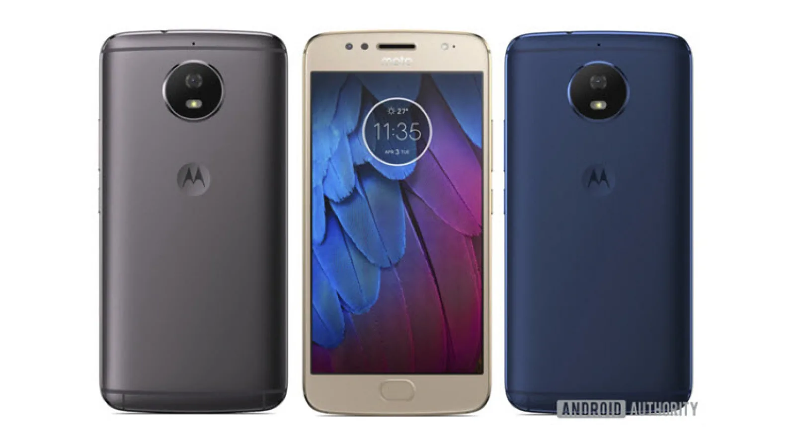 Motorola Moto G5S apare în primele imagini, vine pe auriu, albastru sau gri