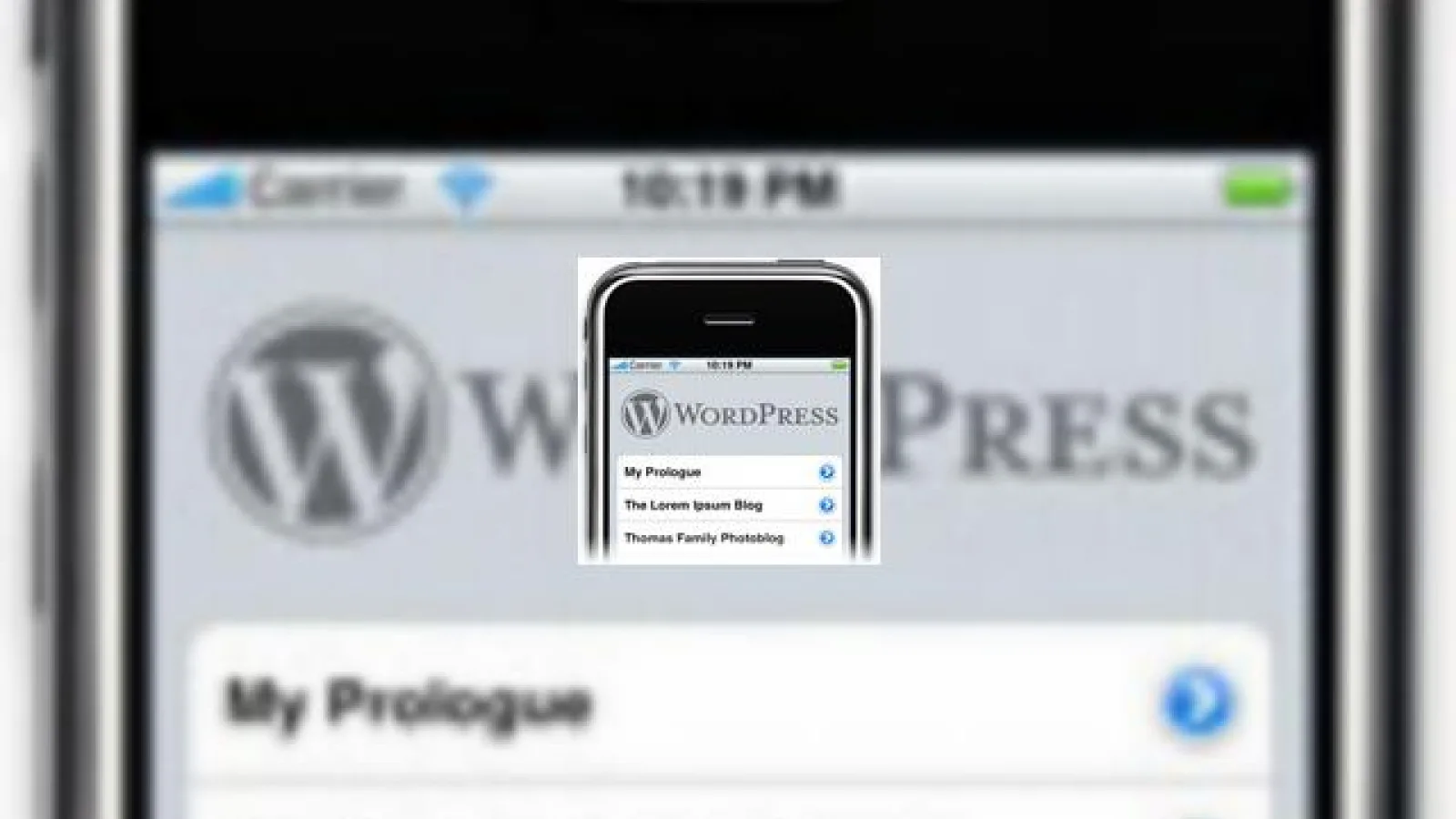 Wordpress acum pe iPhone prin intermediul unei aplicatii