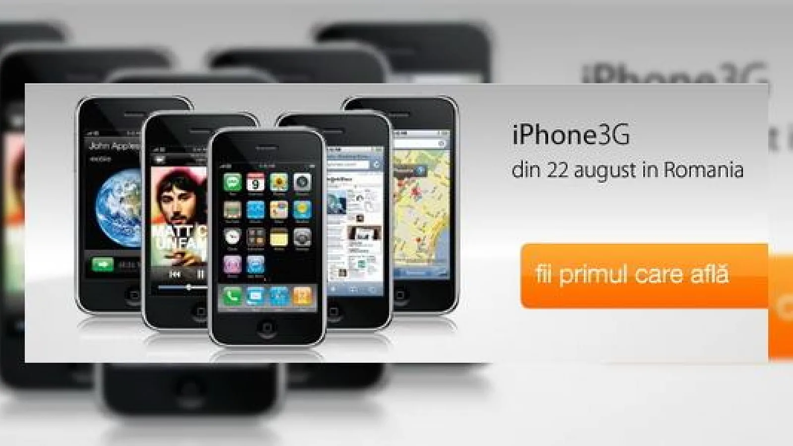 iPhone 3G in Romania prin Orange peste 15 zile!