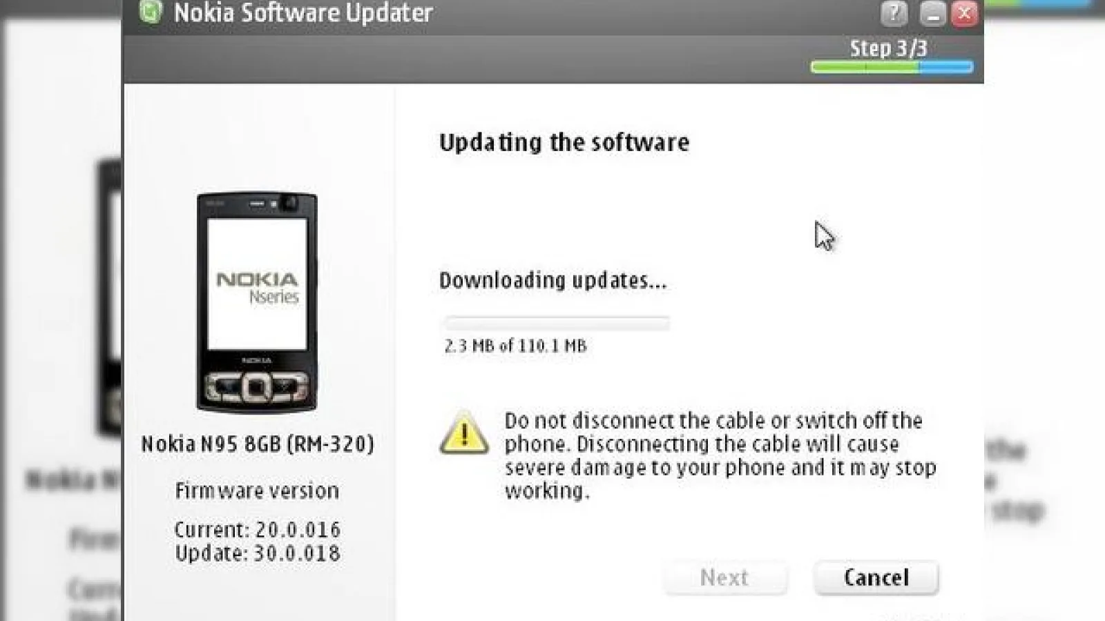 Nokia N95 8GB beneficiaza de un update de firmware