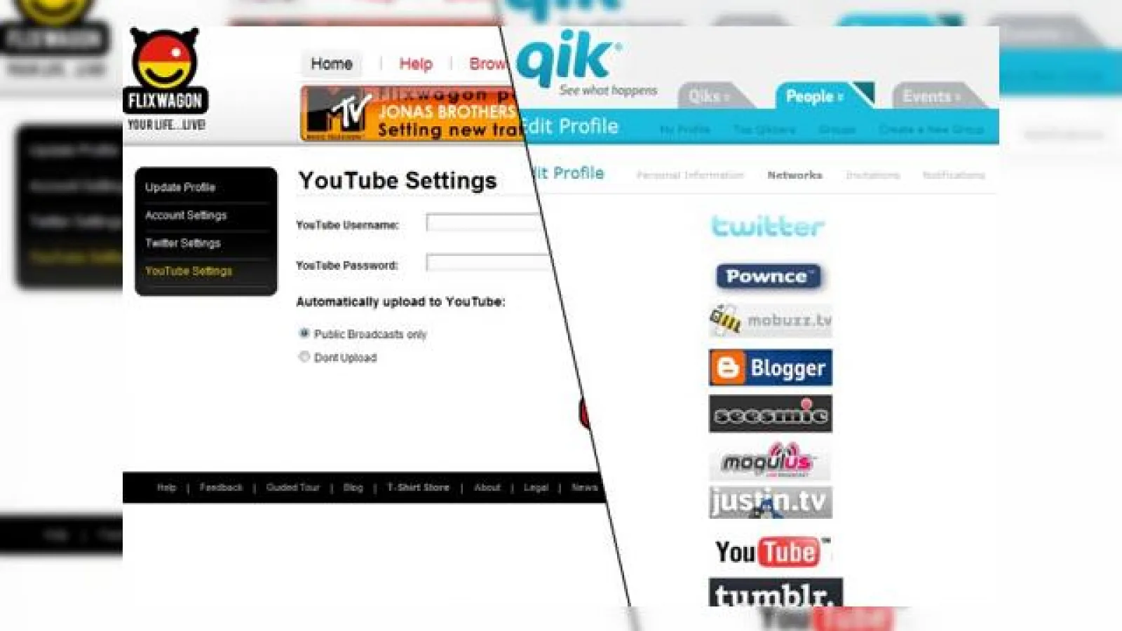 Streaming live de pe un terminal Symbian: Qik versus Flixwagon