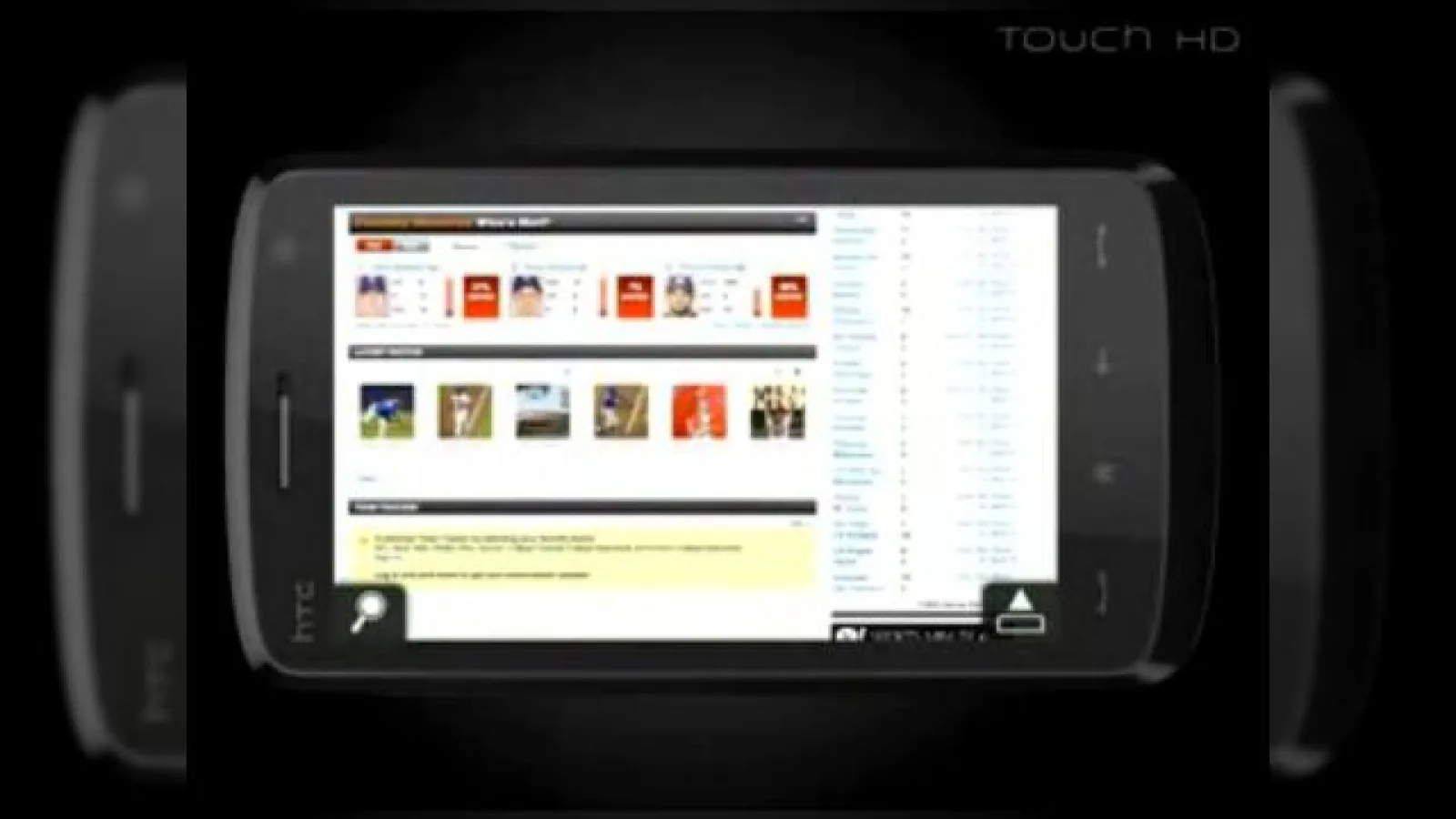 HTC Touch HD intr-ul clip promotional (Video)