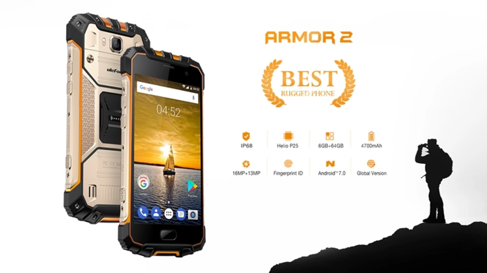 Ulefone Armor 2 este cel mai nou smartphone rugged cu 6 GB RAM! Vine la un inedit preț de doar 269.99 dolari!