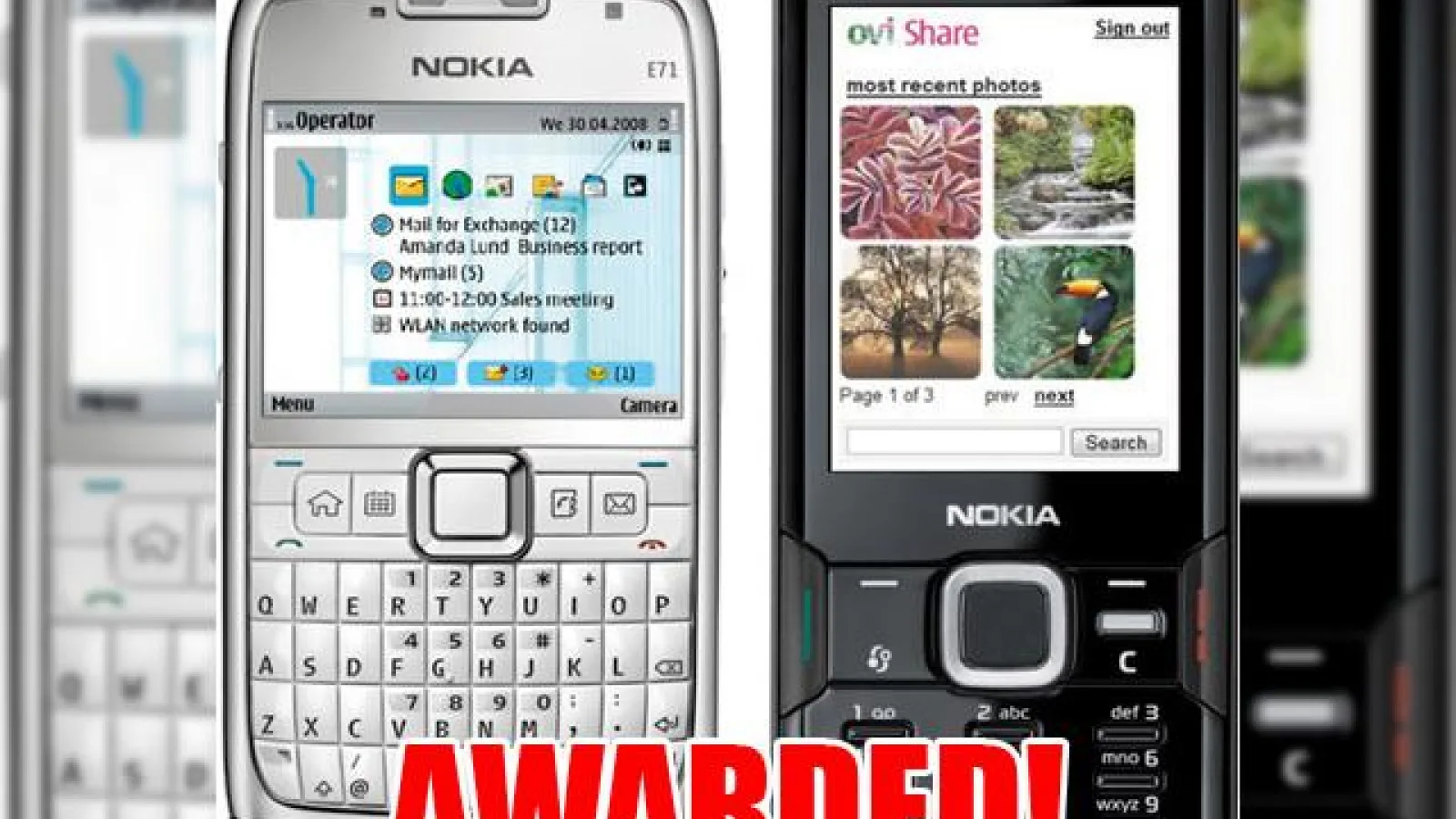 Nokia E71 si N82 premiate de revista Wired