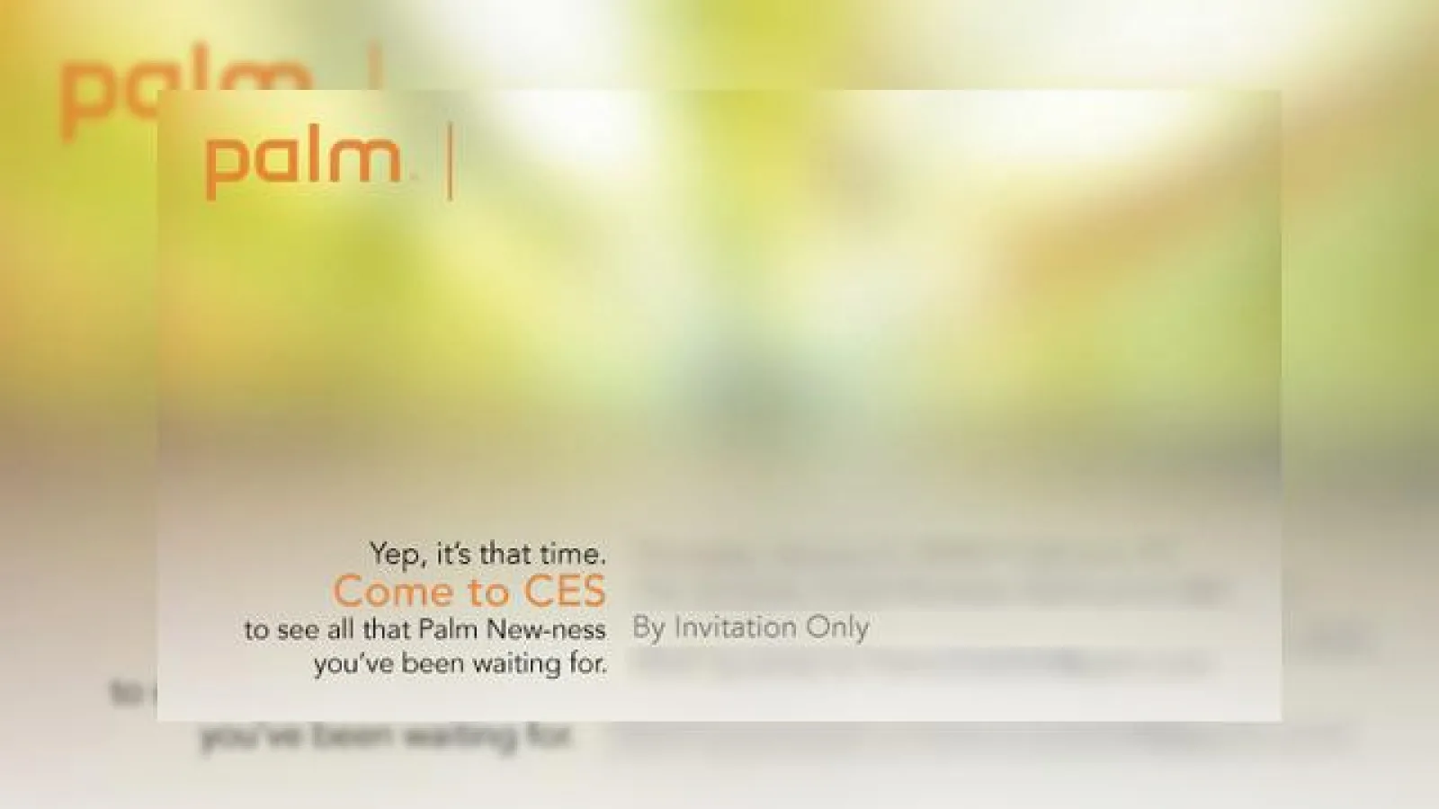 Palm da o Palm-a criticilor sai, pregatind un miracol pentru CES 2009