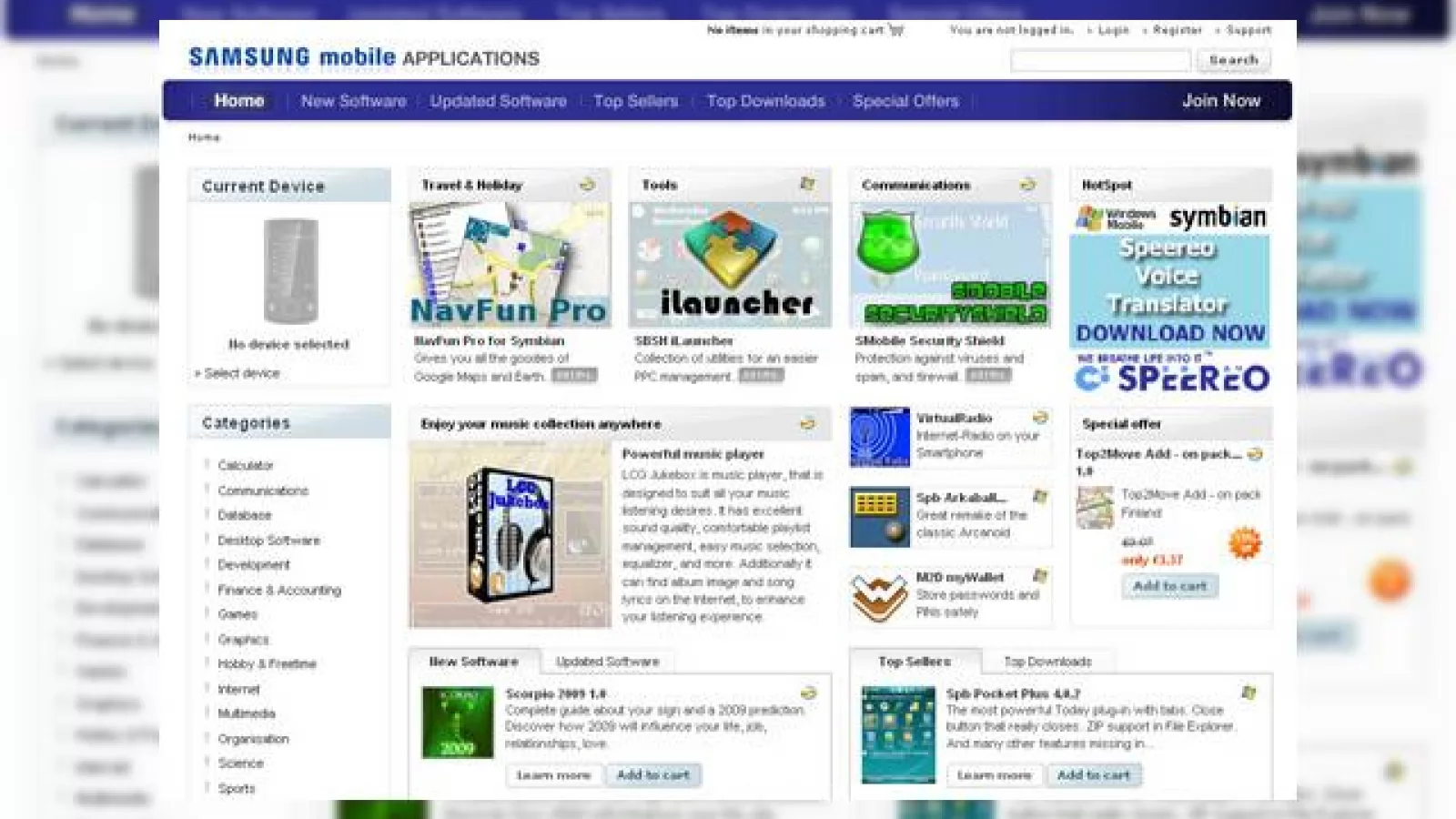 Samsung lanseaza un magazin online de aplicatii S60, parca in ciuda Nokia