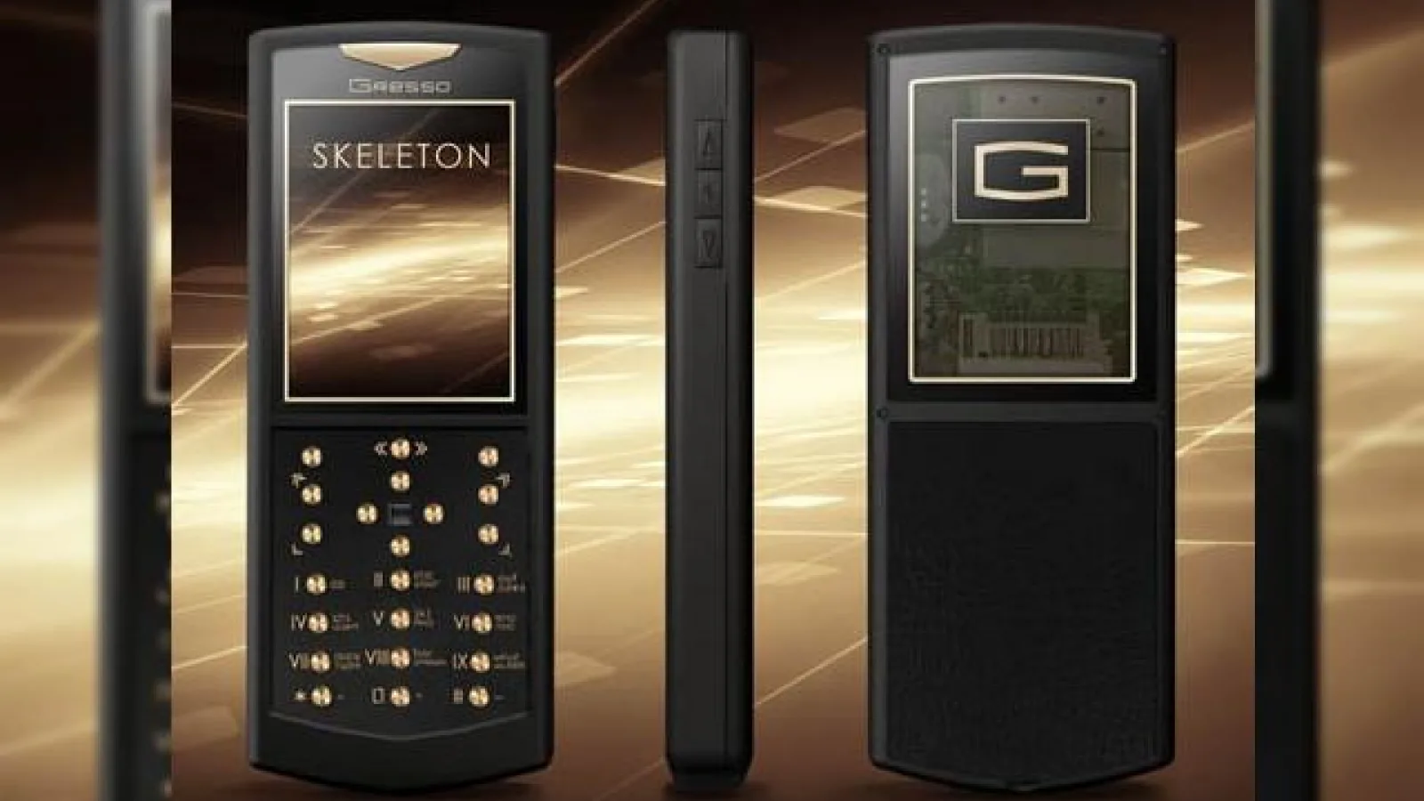 Gresso lanseaza telefonul Sketelon Gold, terminal de lux la pretul de 4400 de dolari