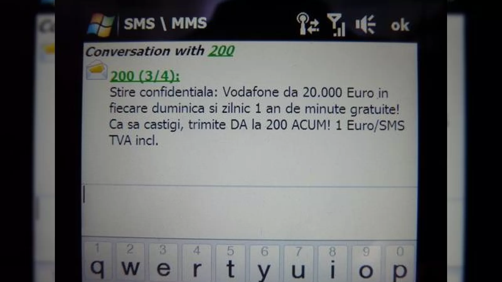 Vodafone continua sa faca spam, in ciuda amenzii primite!