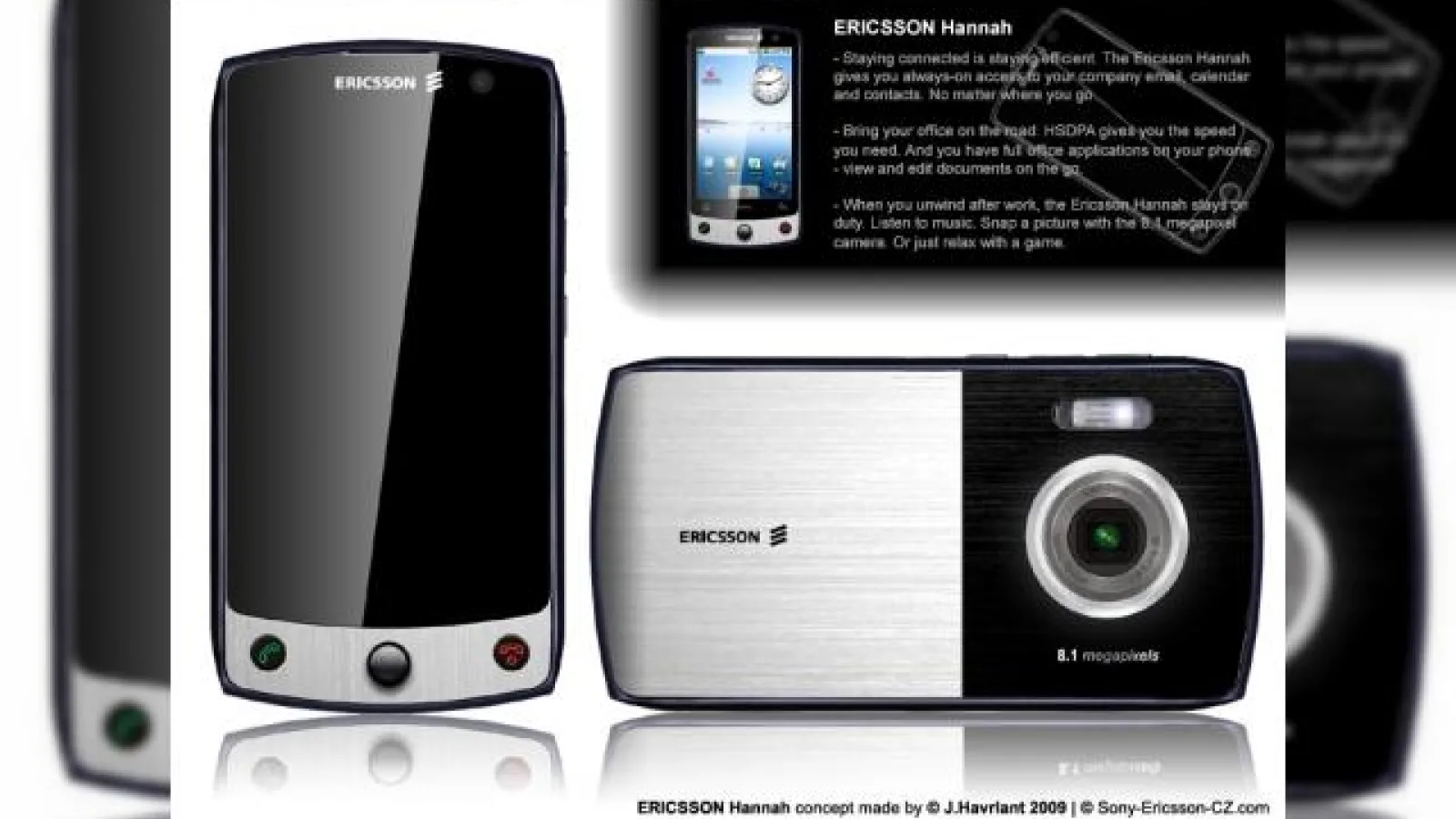 Ericsson Hannah, un telefon Android cu camera de 8.1 megapixeli