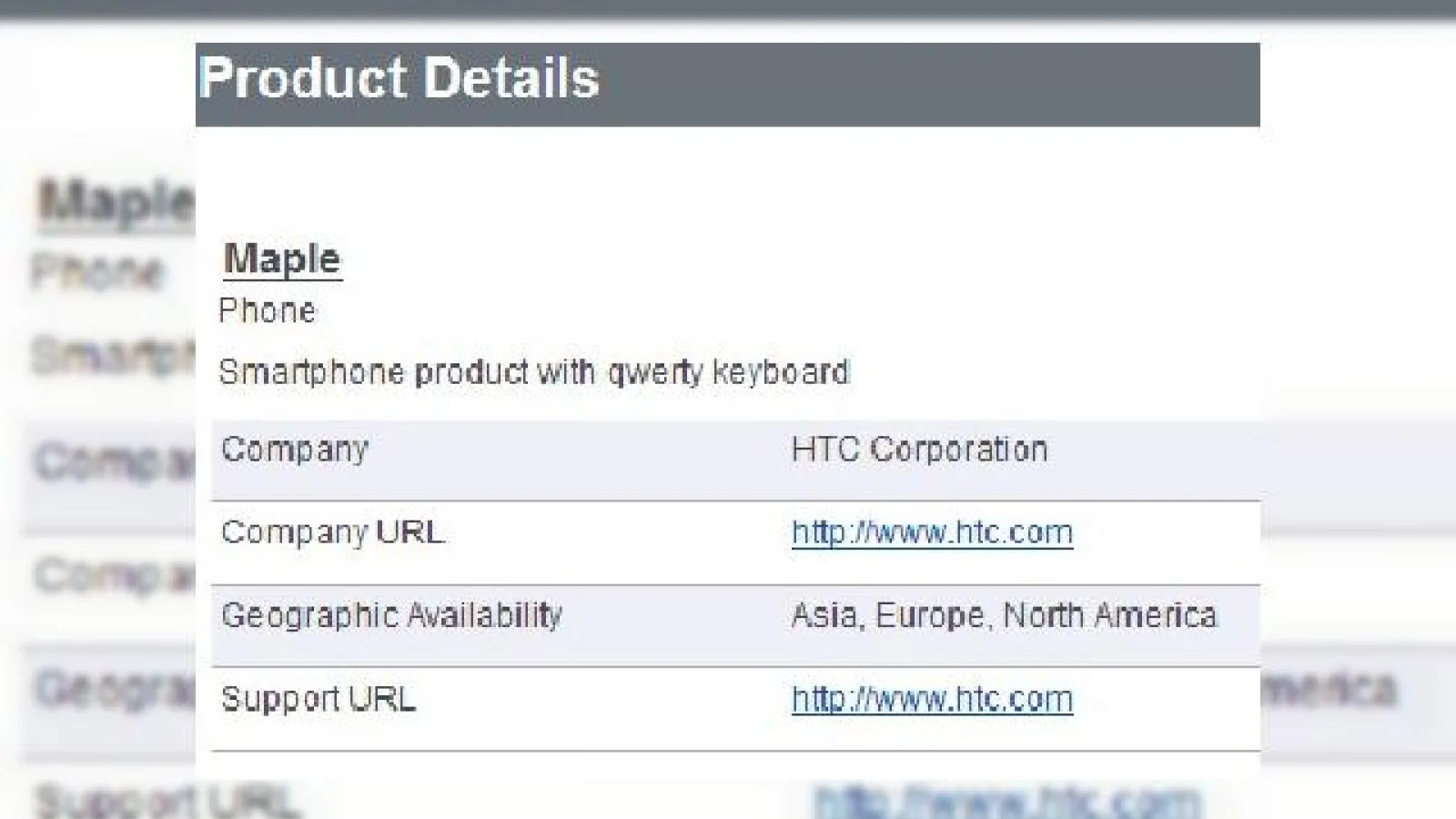 HTC Maple, prezentat la CTIA?