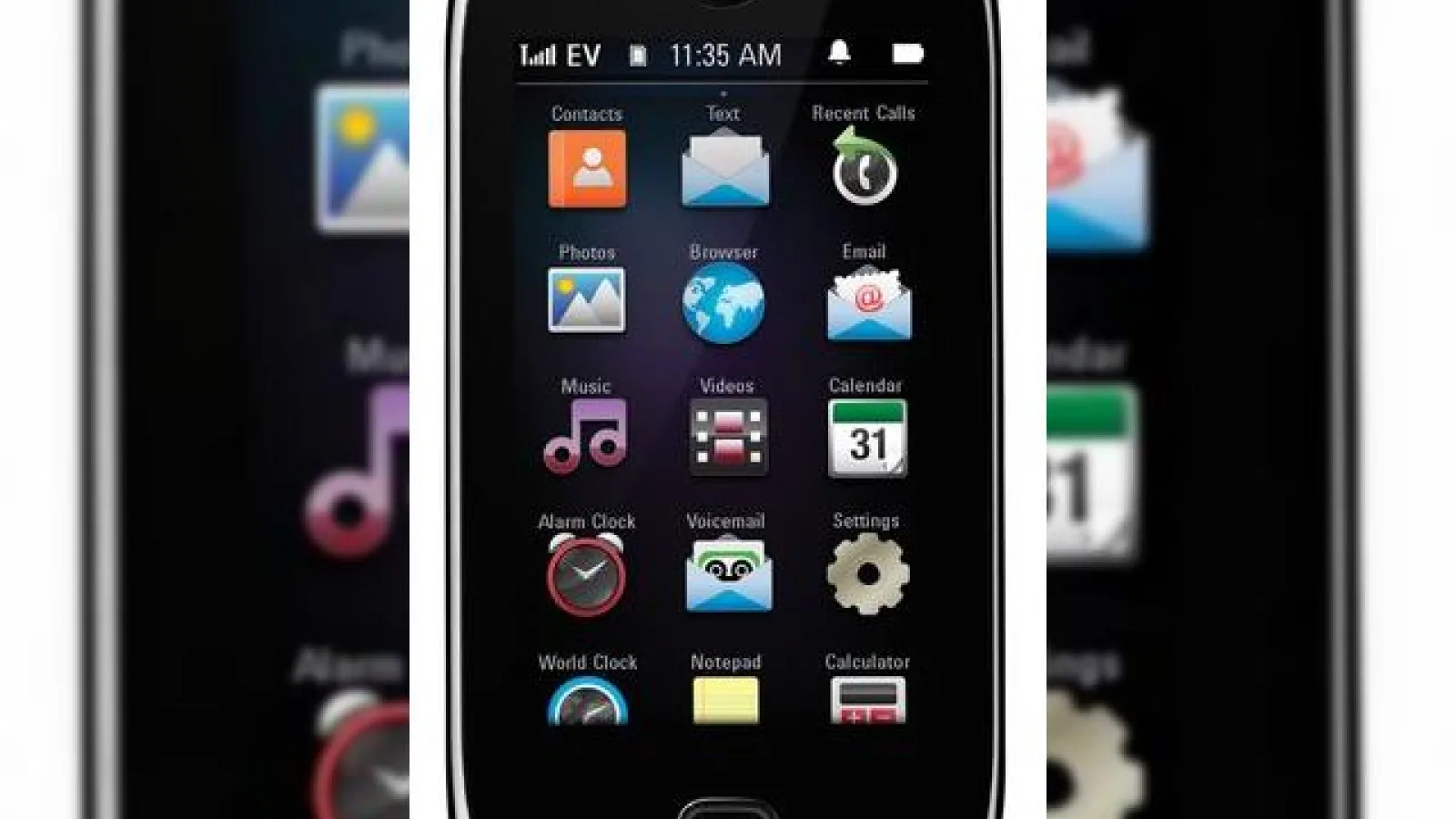 Motorola Evoke QA4 suporta social networking printr-o singura atingere