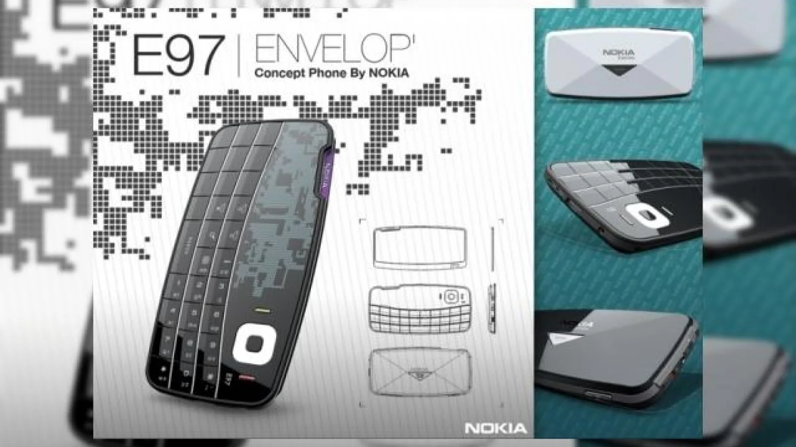 Nokia E97, un telefon concept bazat pe tehnologia E-ink