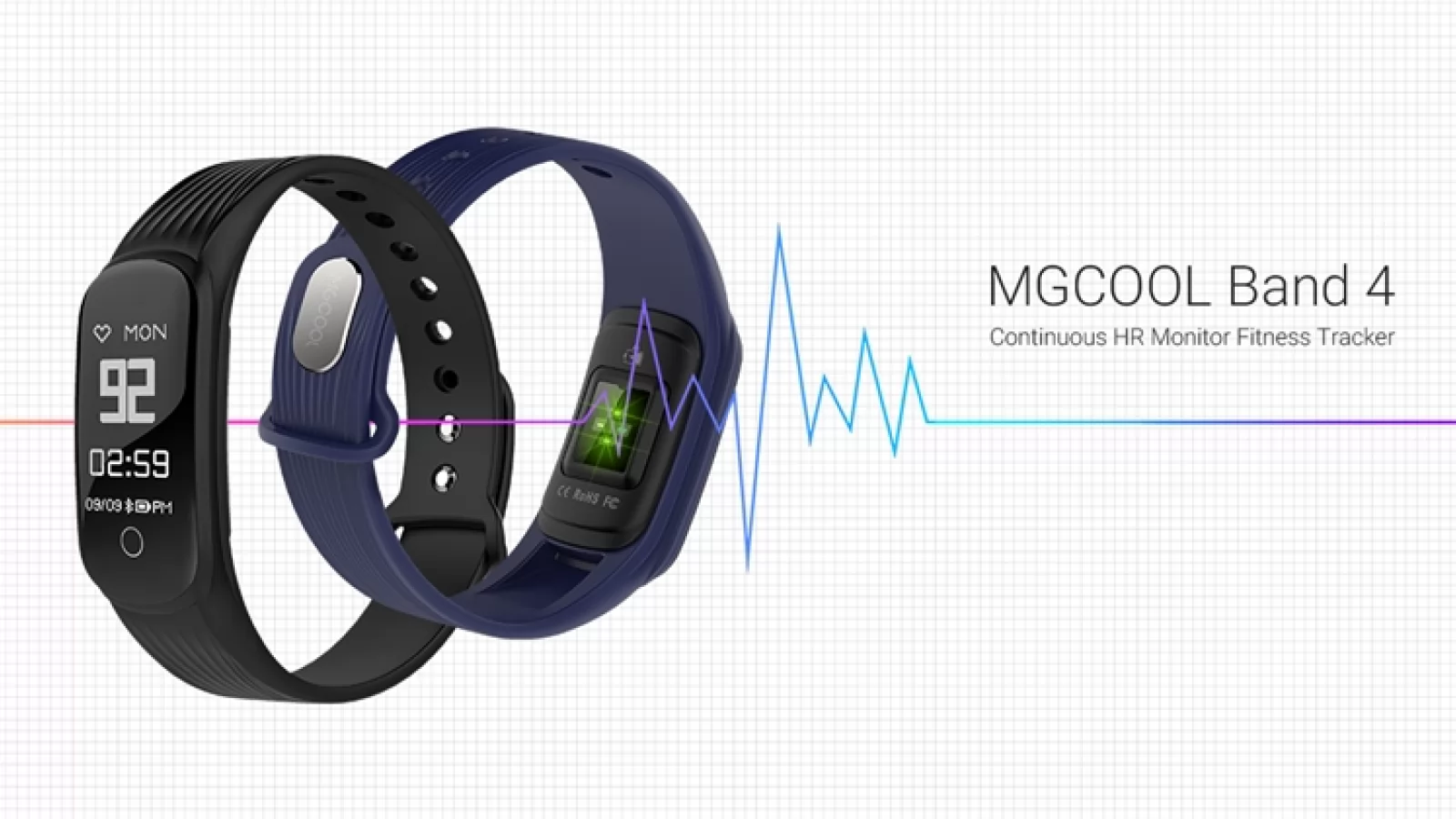 MGCOOL Band 4 este un nou purtabil cu senzor de puls; se vinde la suma de doar 23.99 dolari
