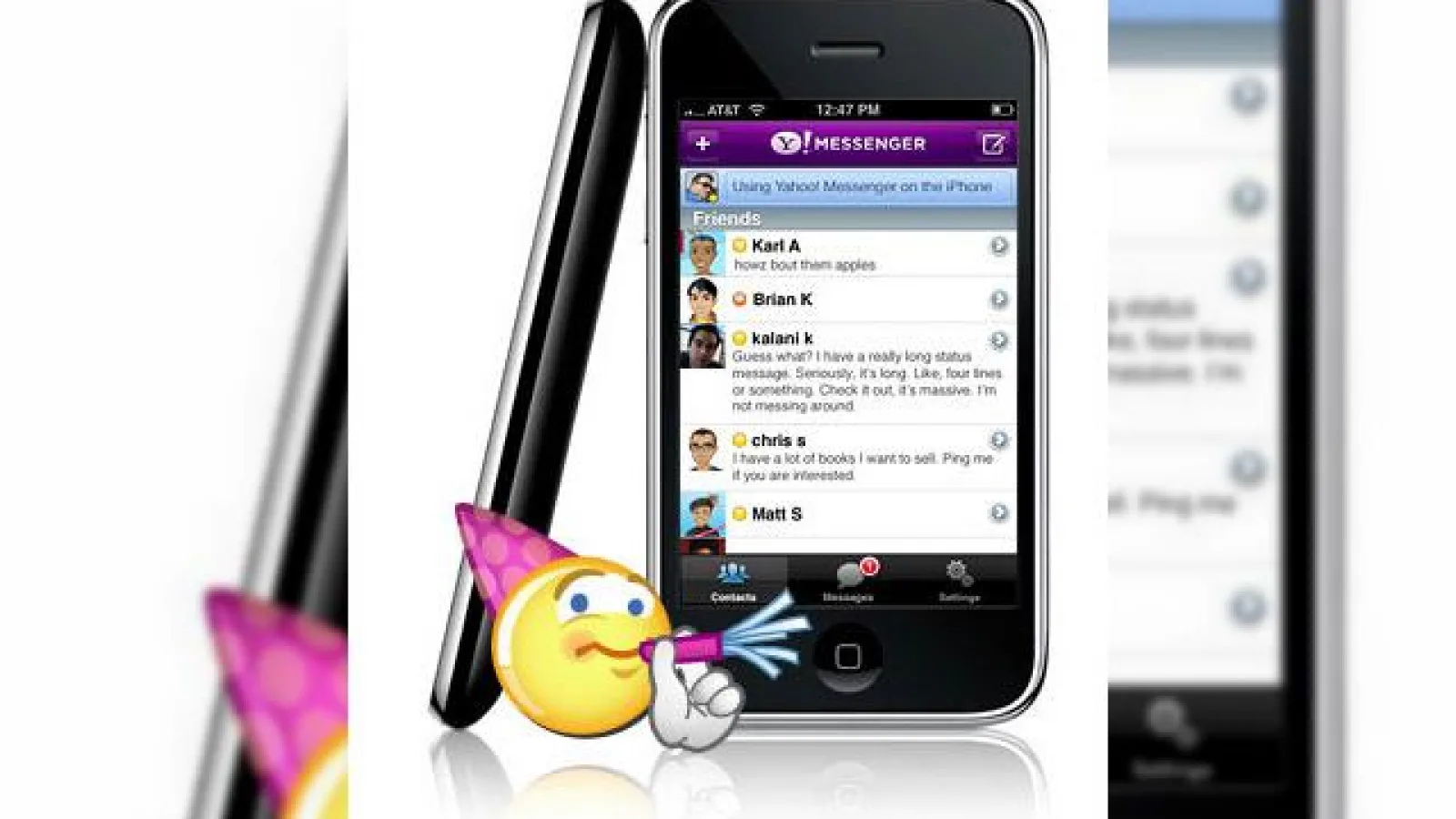 Yahoo lanseaza aplicatia Messenger pentru iPhone