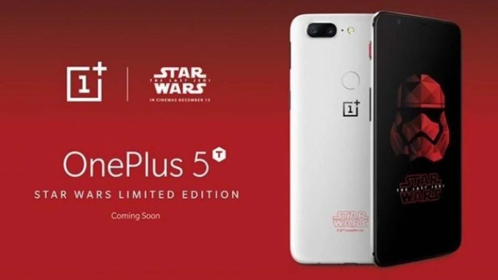 OnePlus 5T varianta Star Wars e real, vine la timp pentru noul film Star Wars: The Last Jedi