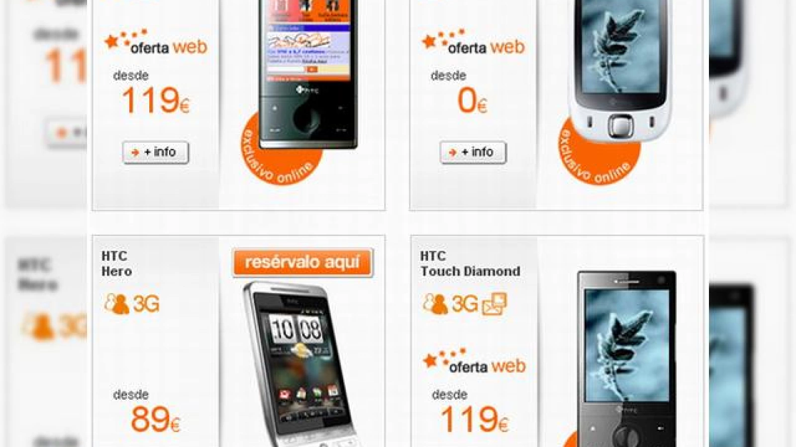 HTC Hero costa 99 de euro in Spania, cu abonament Orange