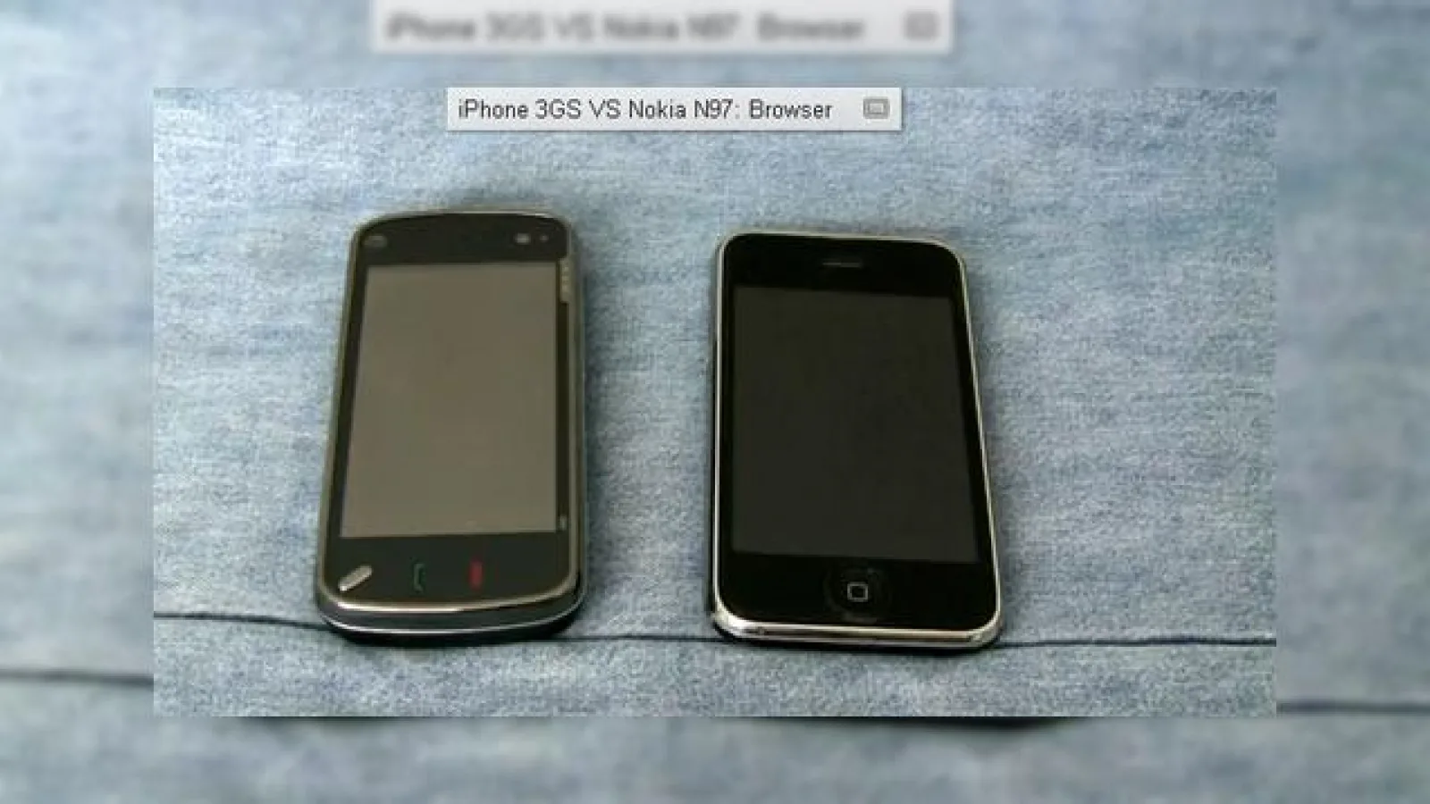 iPhone 3GS Versus Nokia N97, intr-un duel video