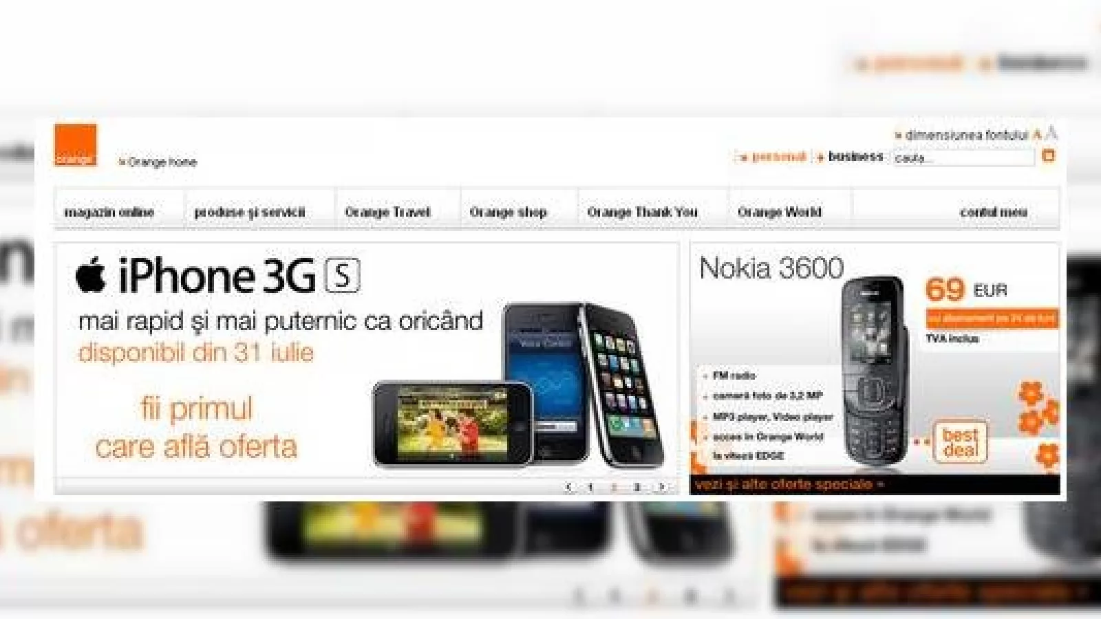 Orange lanseaza noul iPhone 3GS in data de 31 iulie