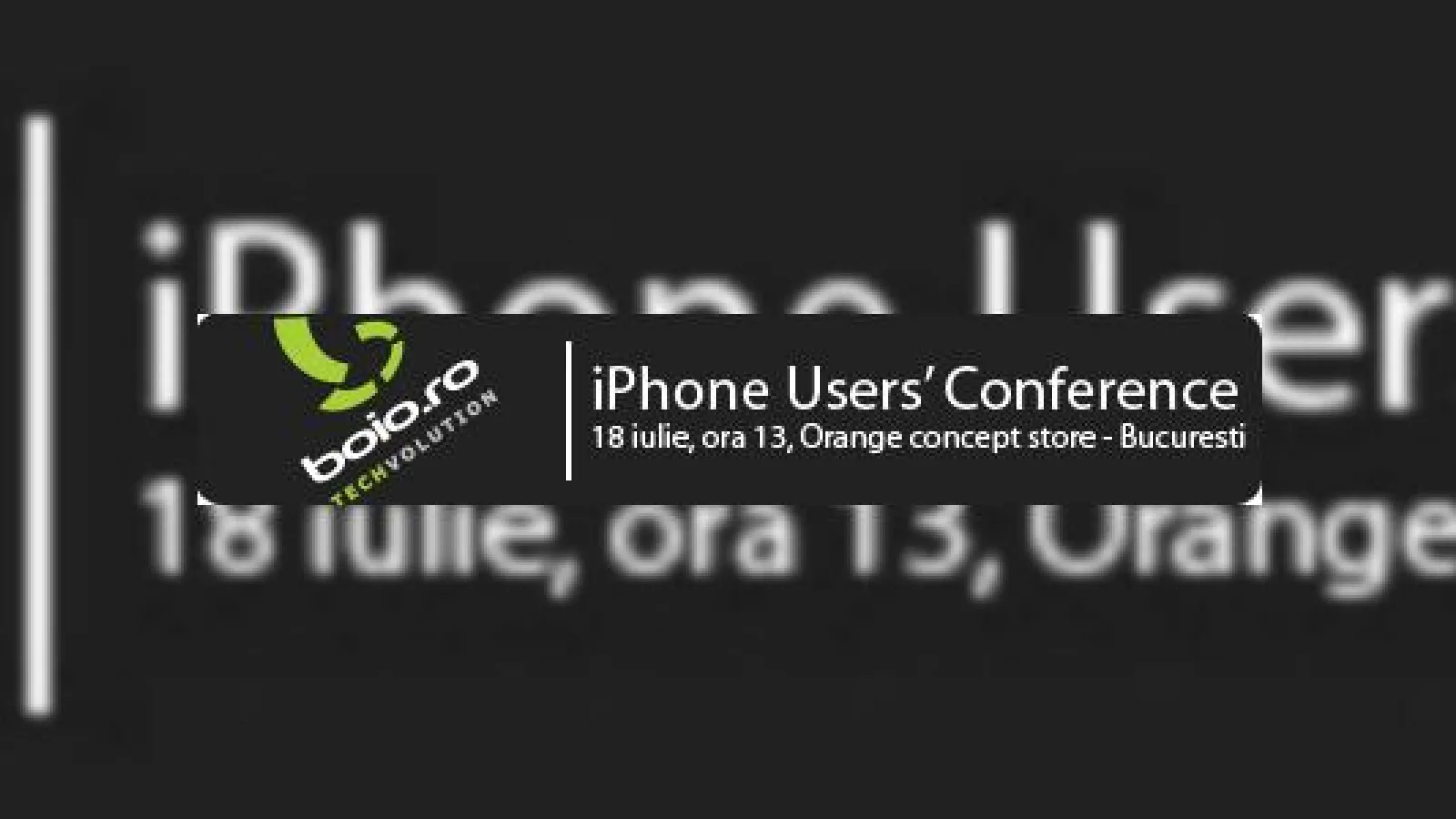 iPhone Users' Conference Romania: impatimitii iPhone-ului se intrunesc pe 18 iulie
