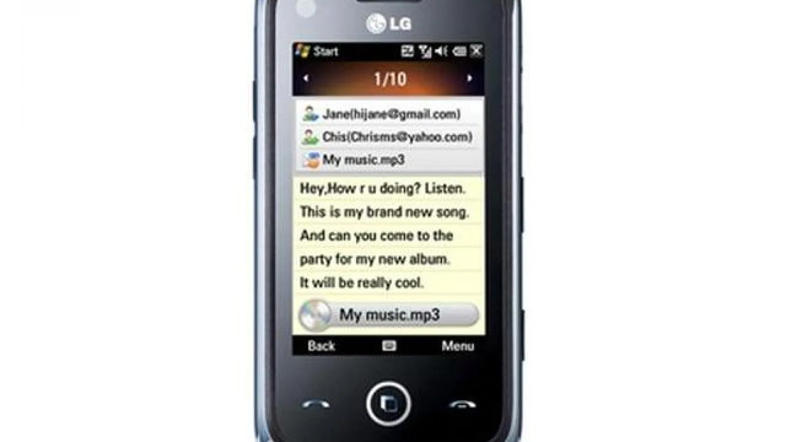 LG Layla GM730, un nou terminal Windows Mobile 6.5 (Windows Phone)