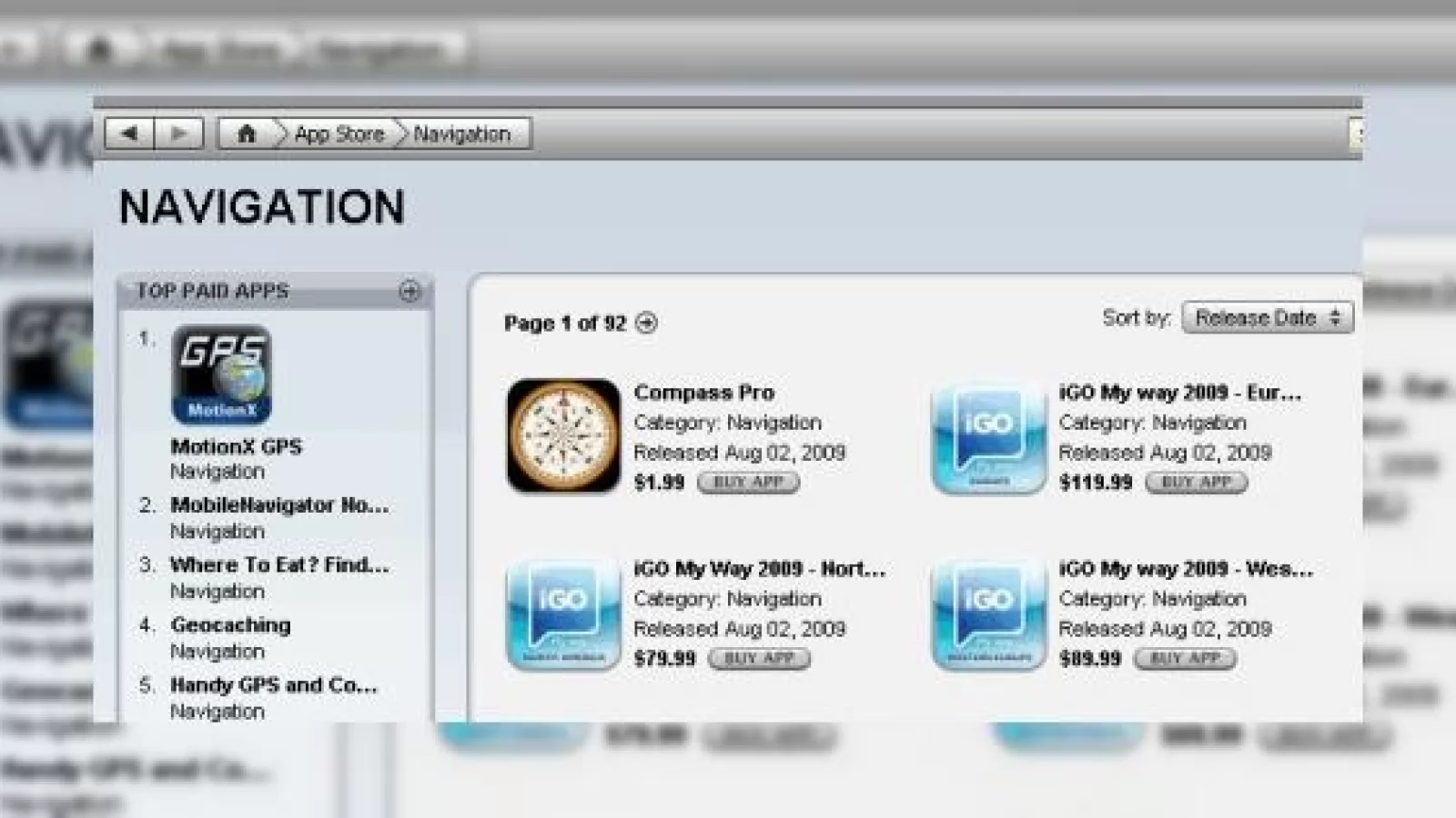 iGo My way 2009 disponibil acum prin App Store; preturi si detalii disponibile aici