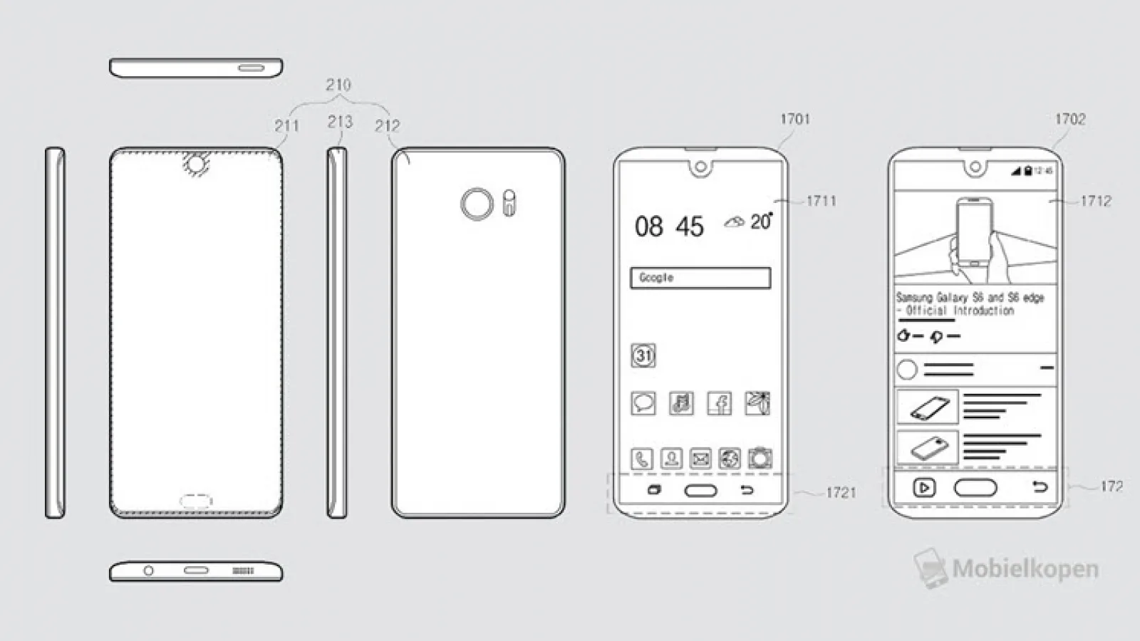 Samsung ia în calcul decupajul a la iPhone X; Noi brevete arată şi împrumutul de design de la Xiaomi sau Essential Phone