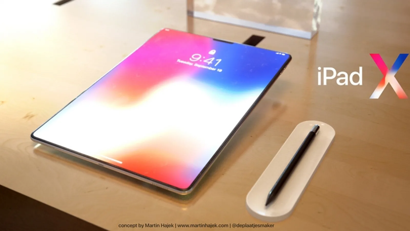 Cum ar putea arăta iPad X, noul iPad Pro cu ecran OLED şi decupaj pentru Face ID - concept inspirat de iPhone X