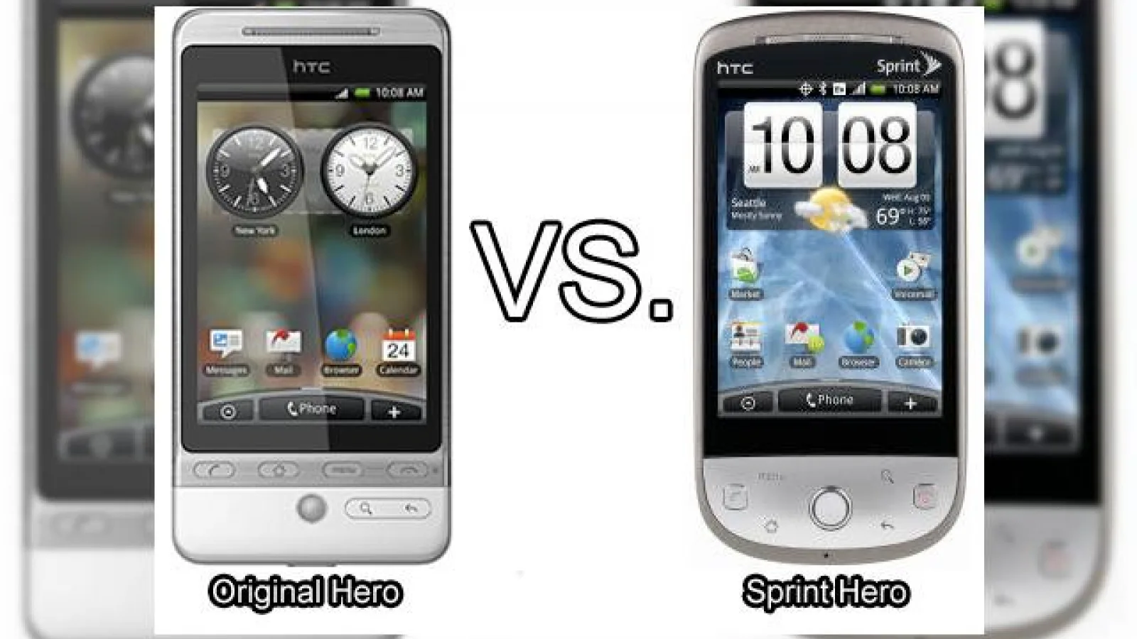HTC Hero versus... HTC Hero: cu "barbie" sau fara?