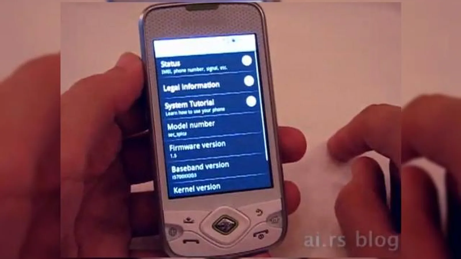 Samsung I5700 Galaxy Lite surprins in actiune