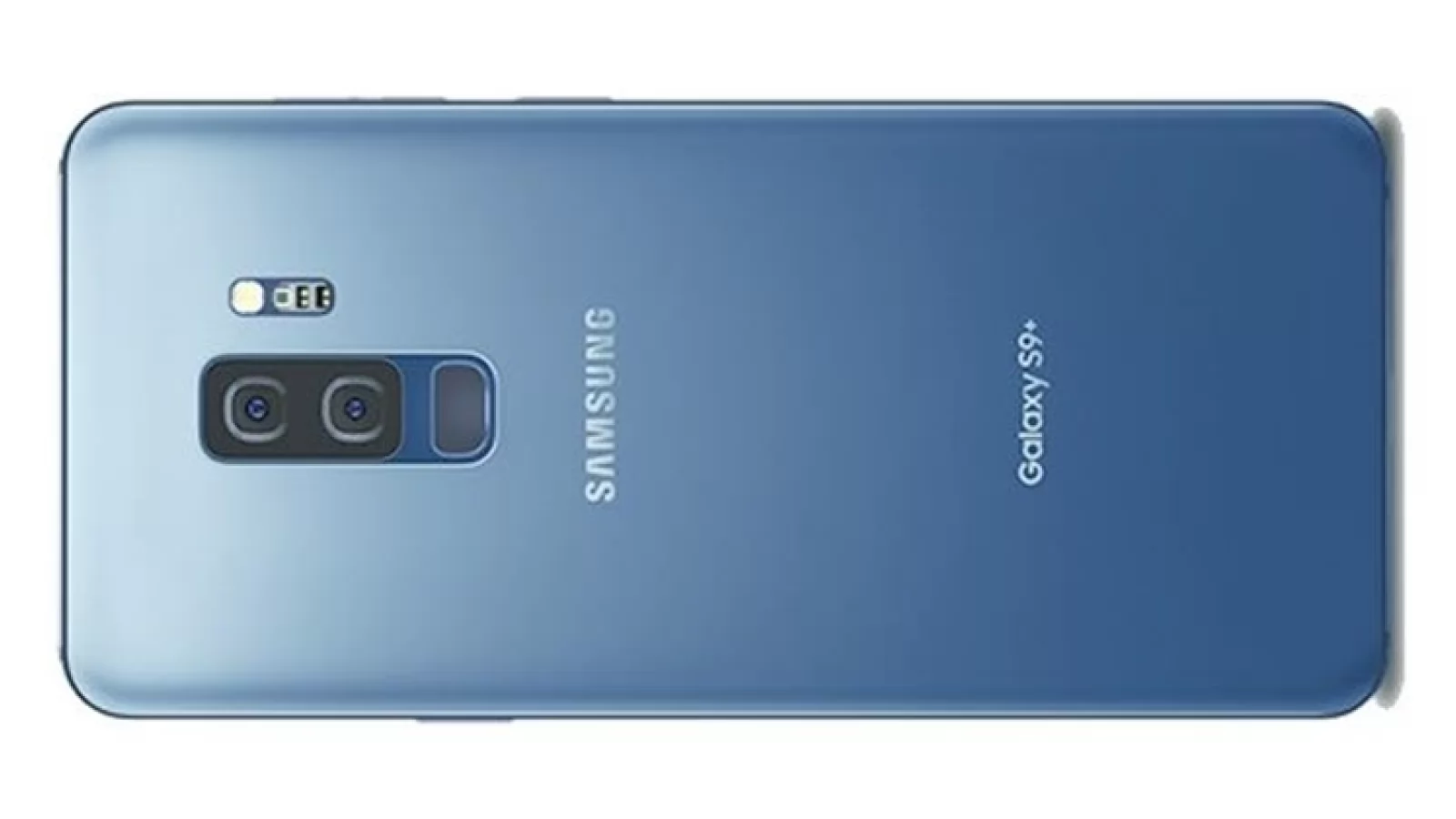 Samsung Galaxy S9+ în varianta de culoare "Coral Blue" se afișează într-o randare marca Evan Blass