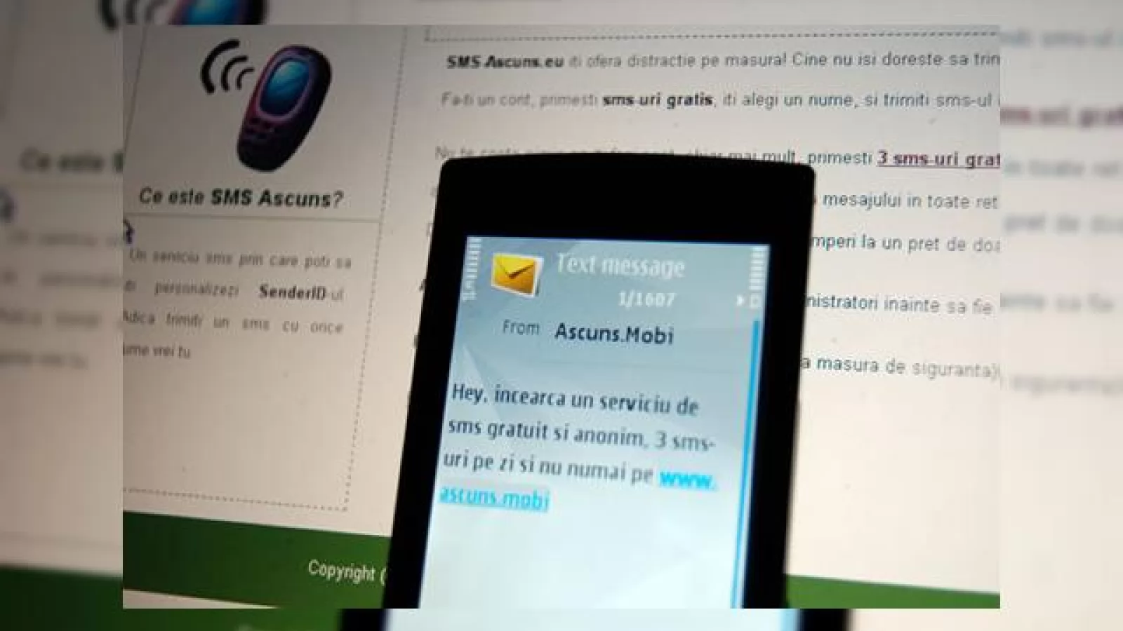 ascuns.mobil ofera 3 sms-uri gratis pe zi, modelul myx inviat?