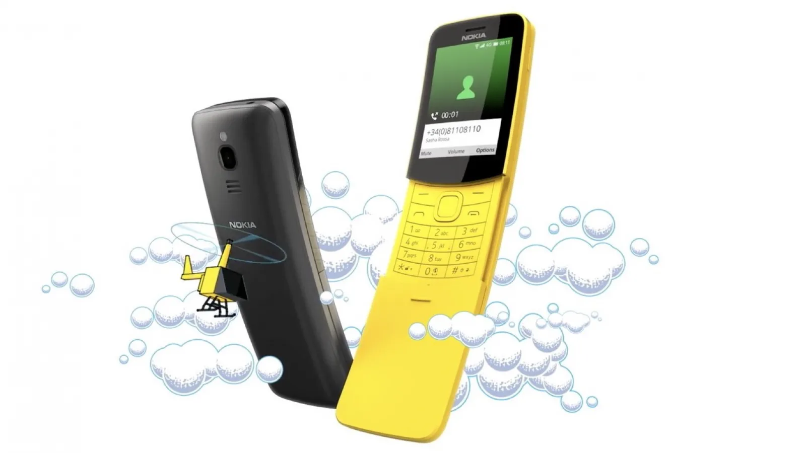 MWC 2018: Nokia 8110 4G - revenirea telefonului banană din Matrix, acum cu cameră şi 4G