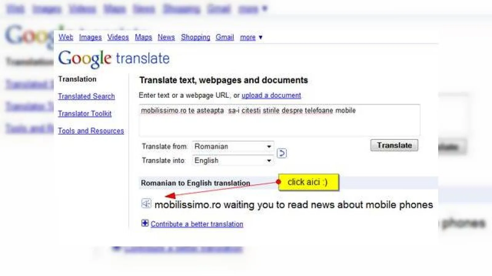 Google Translate suporta acum text to speech... "vorbeste" despre noi