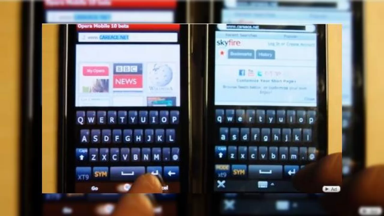 Opera Mobile 10 Versus Skyfire 1.5, intr-o confruntare video