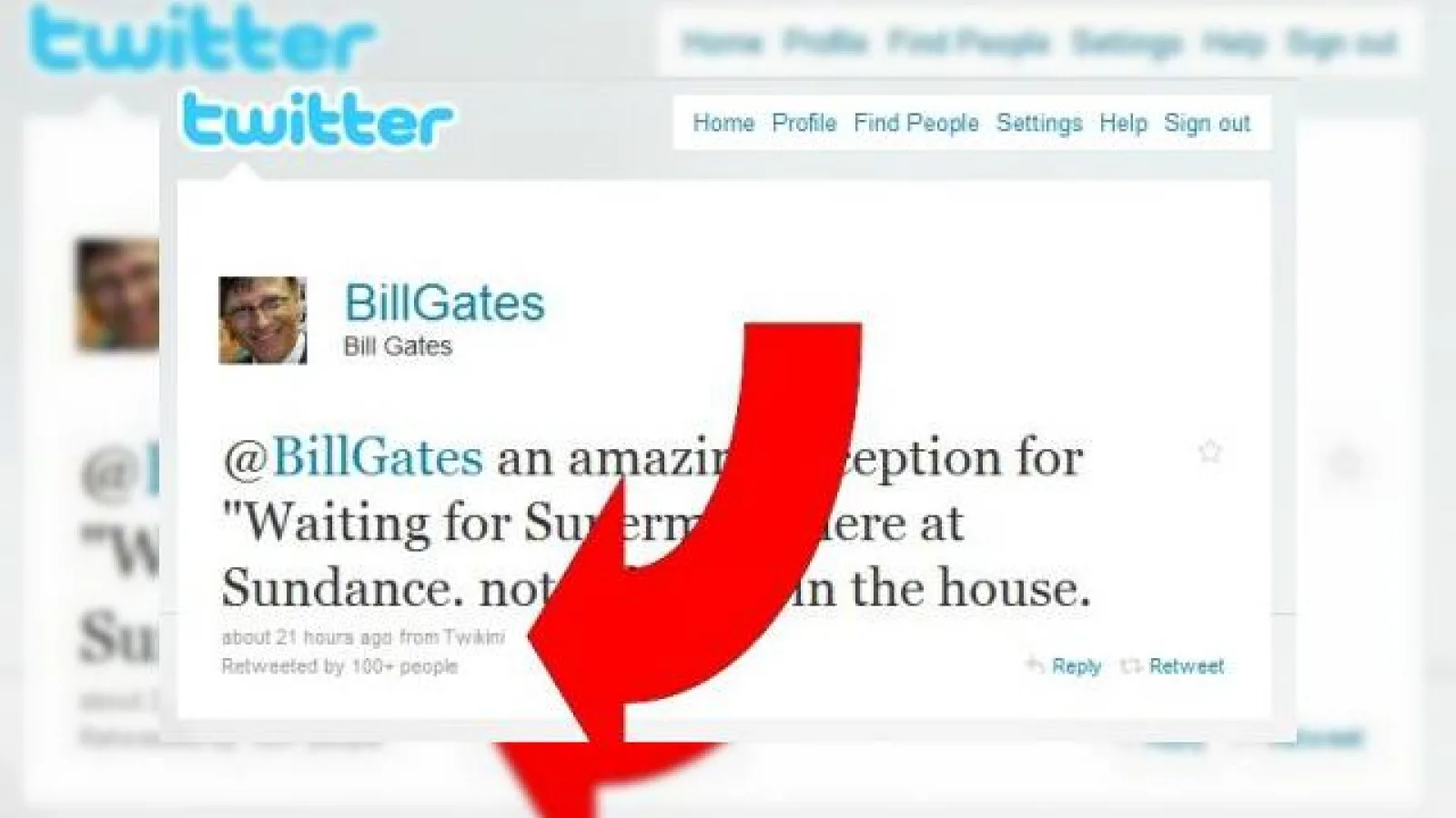 Bill Gates foloseste Twikini pentru a posta de pe mobil pe Twitter