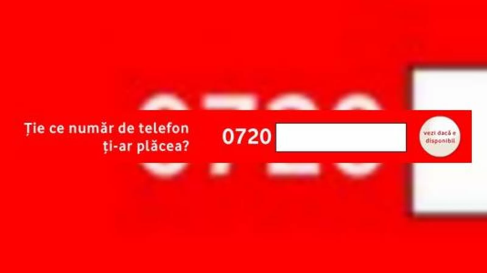 Vodafone iti permite acum sa-ti alegi un numar de telefon personalizat