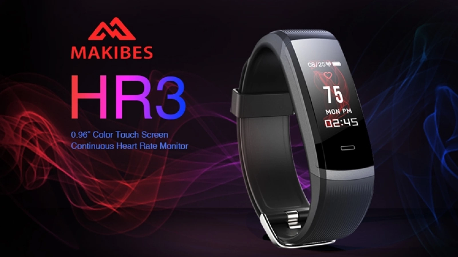 Makibes HR3 este un smartband cu certificare IP67 și senzor de puls; Acum la doar 18.99 dolari pe GeekBuying