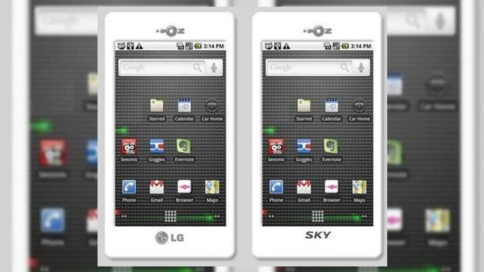 LG LU2300, smartphone-ul Android cu procesor Snapdragon