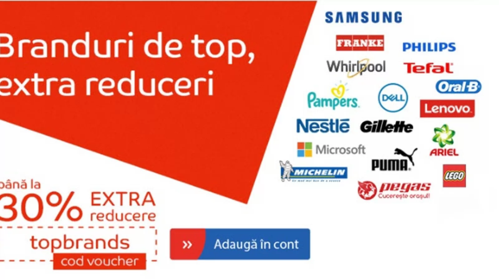 eMAG desfășoară campania Top Brands în perioada 12 - 14 iunie cu reduceri de până la 30%!