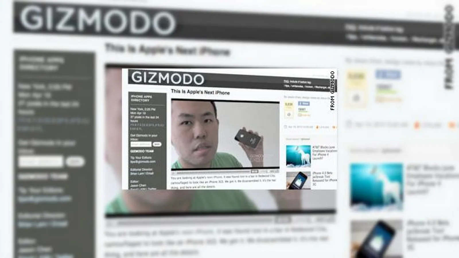 Prototipul pierdut iPhone 4G... sau cum a ajuns Gizmodo pe CNN