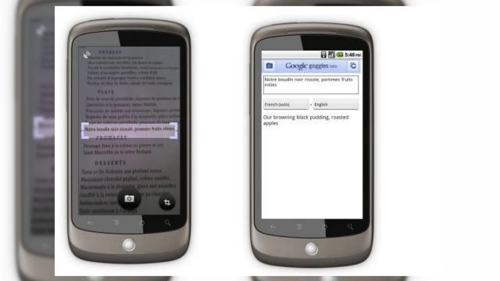 Google Goggles iti permite sa "traduci" ceea ce vezi in timp real