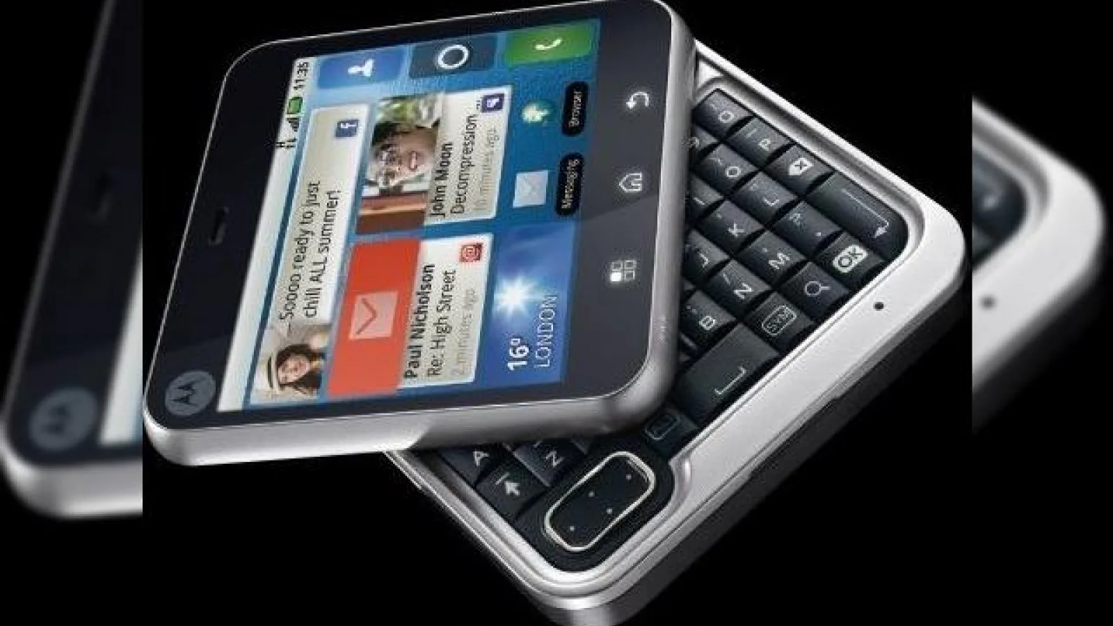 Motorola Flipout, un telefon patrat care ruleaza Android 2.1