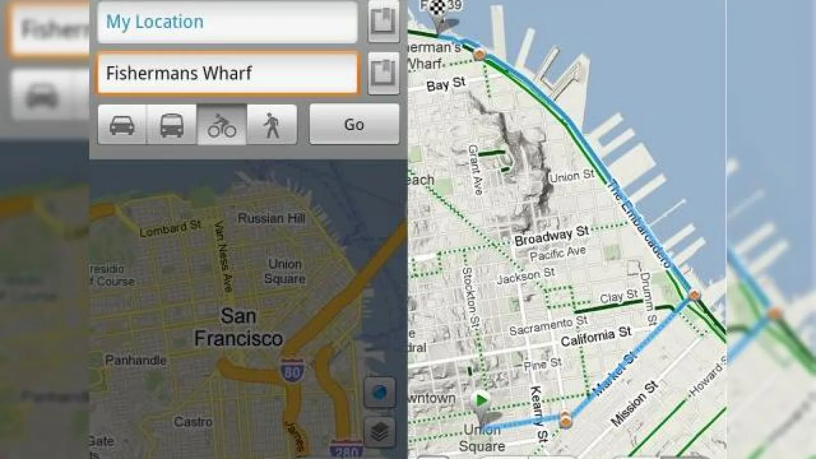 Google Maps for Android vine cu indicatii pentru biciclisti, alte functii noi