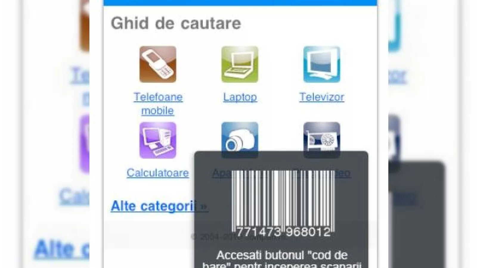 Compari.ro, acum sub forma de aplicatie iPhone cu cititor cod de bare