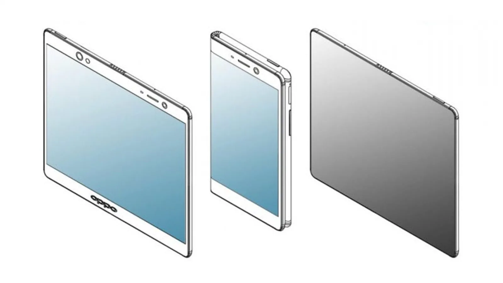 Oppo brevetează noi invenții: Smartphone pliabil, telefon cu 3 display-uri și device cu airbag