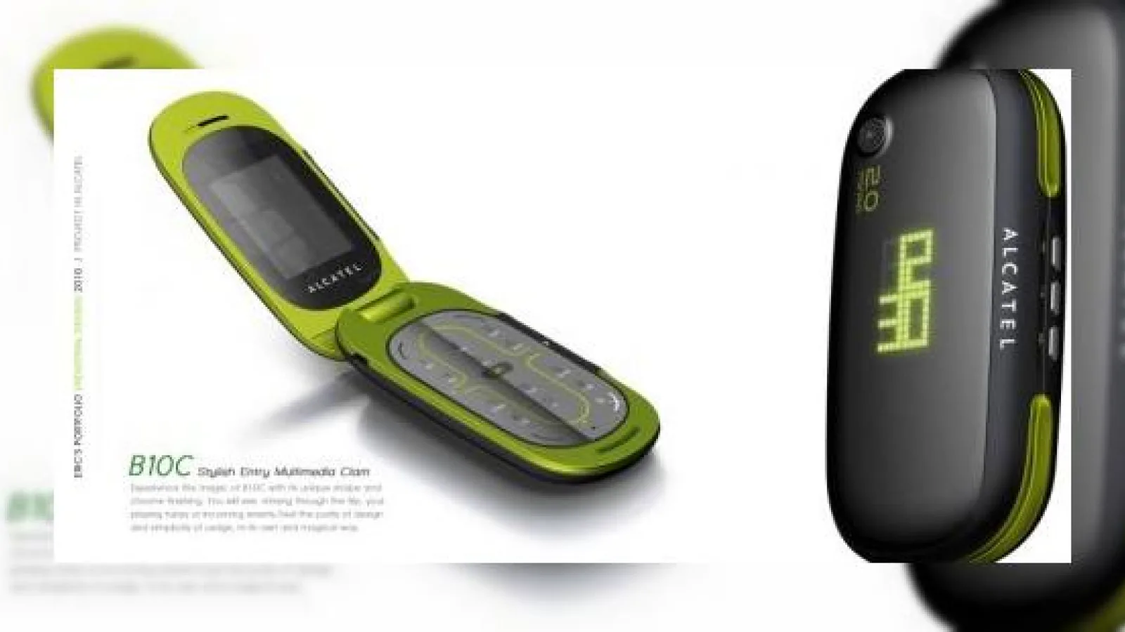 Alcatel revine cu un telefon cu clapeta stilat... doar concept deocamdata